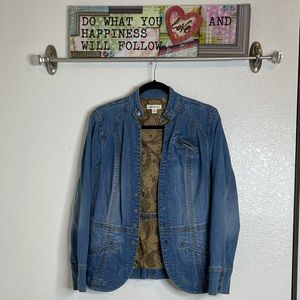 Coldwater Creek Medium Wash Denim Jack